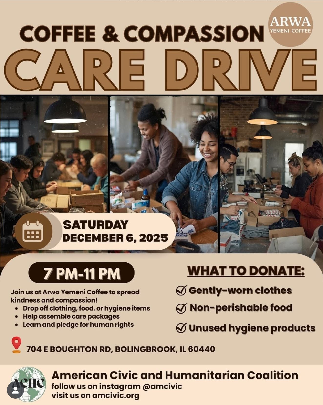 Coffee & Compassion Care Drive