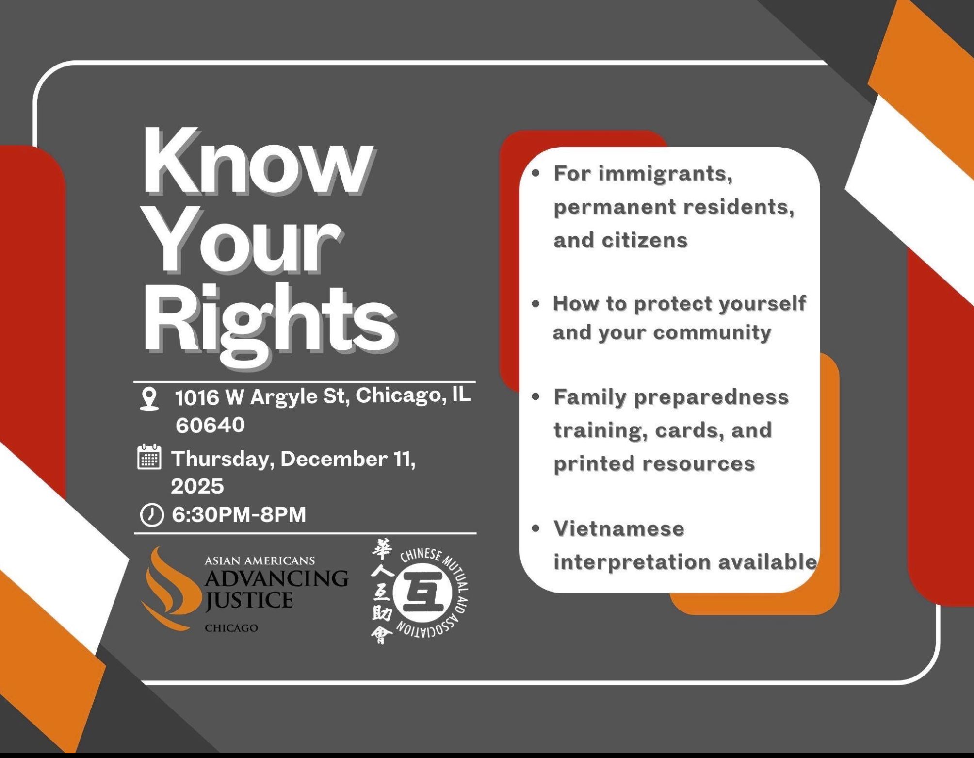 Know Your Rights Training