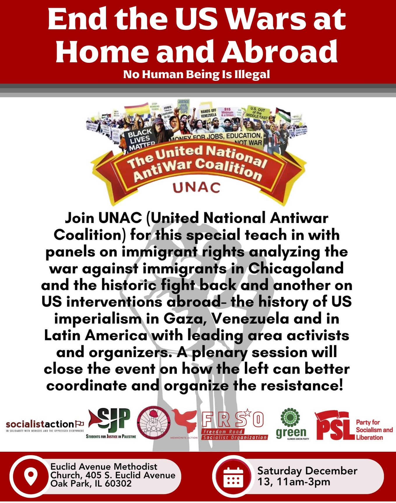 End the US Wars at Home and Abroad