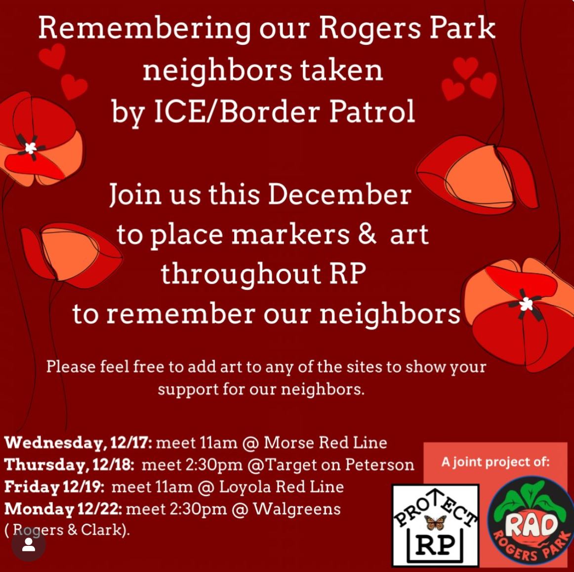 Remembering our Rogers Park Neighbors Taken by ICE/Border Patrol