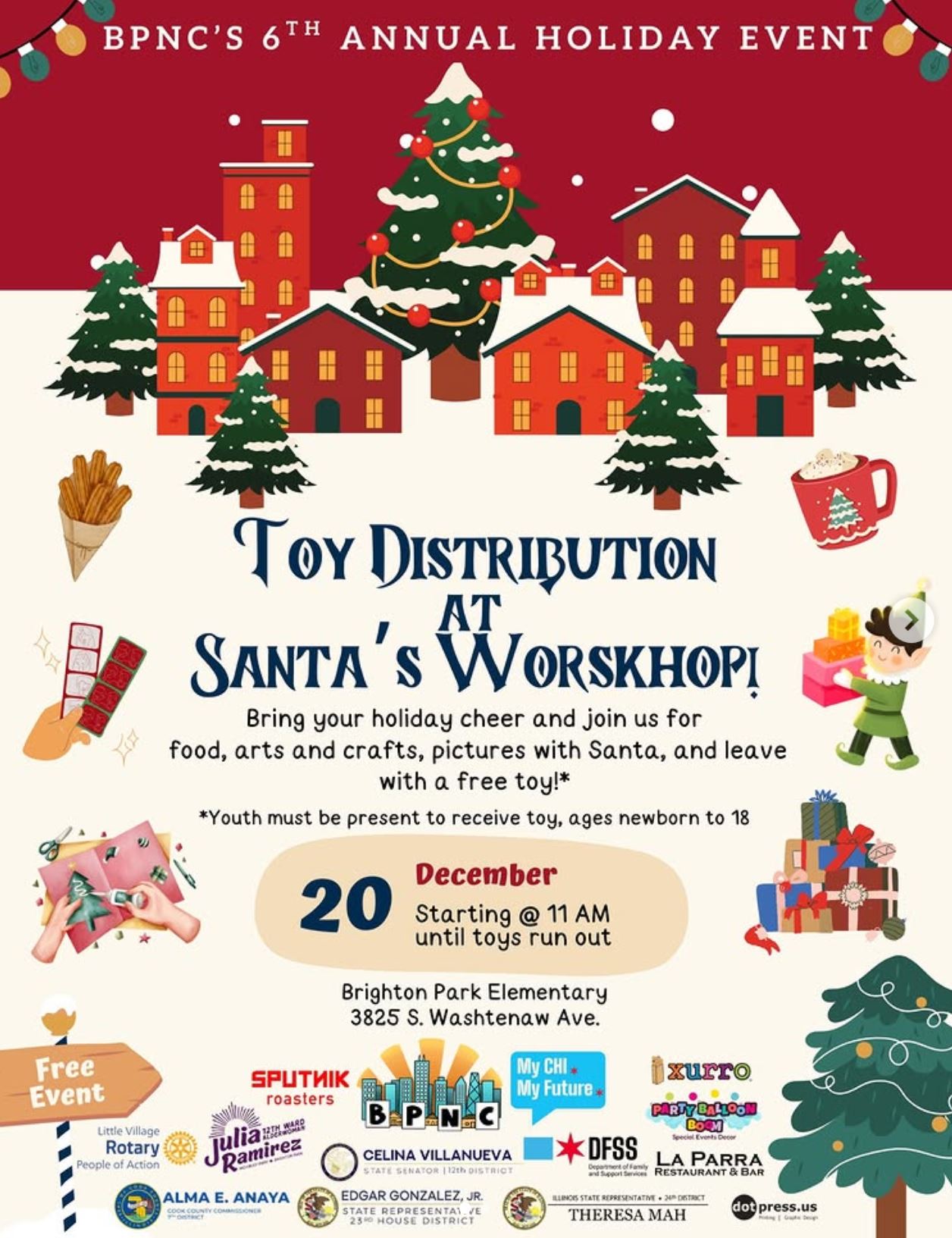 Brighton Park Neighbor Council's Annual Holiday Event