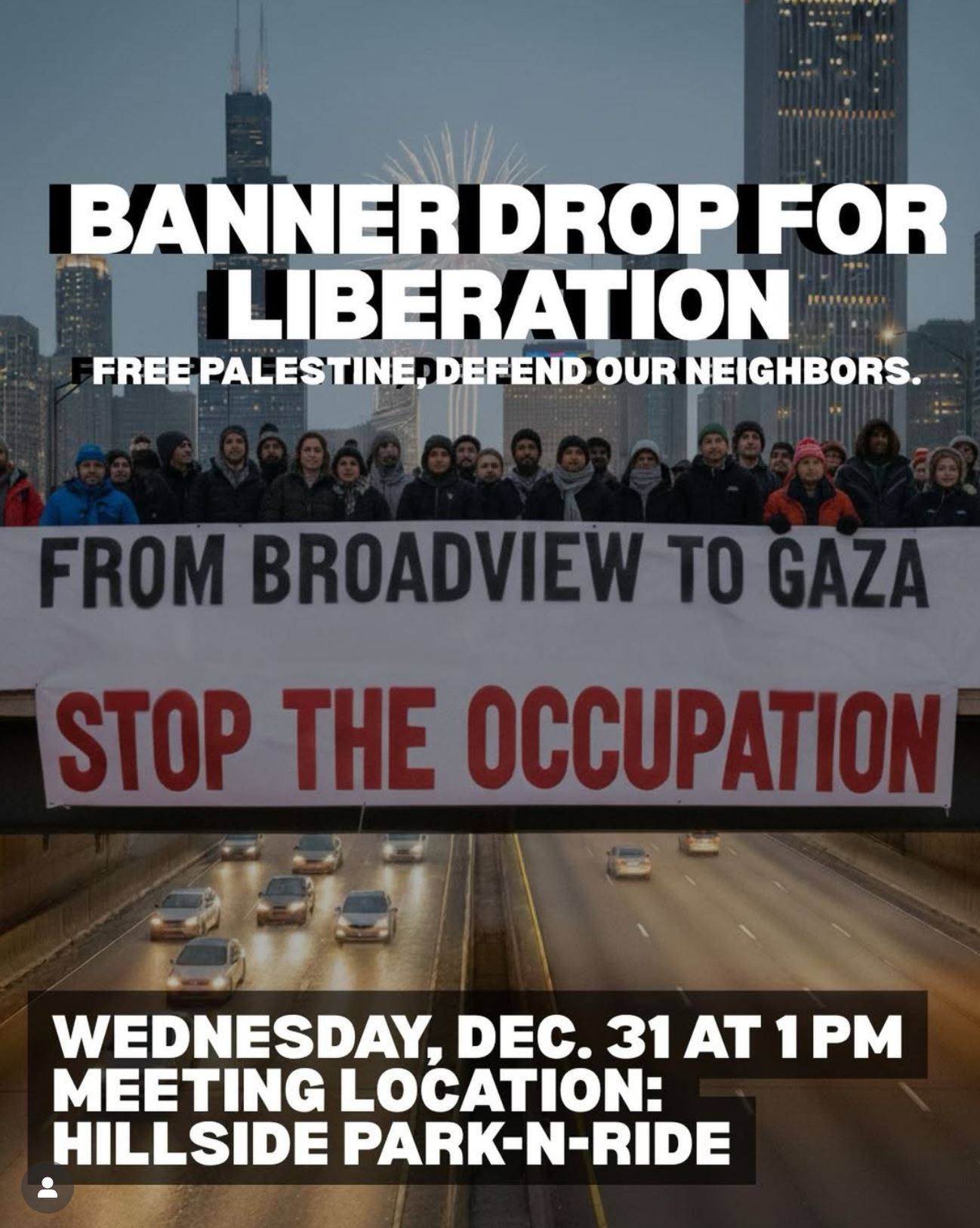 Banner Drop for Liberation