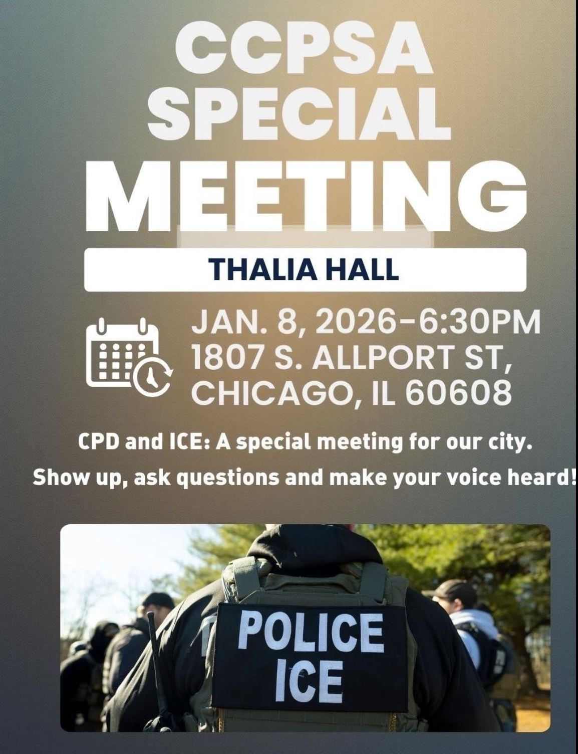 CPD & ICE Public Hearing