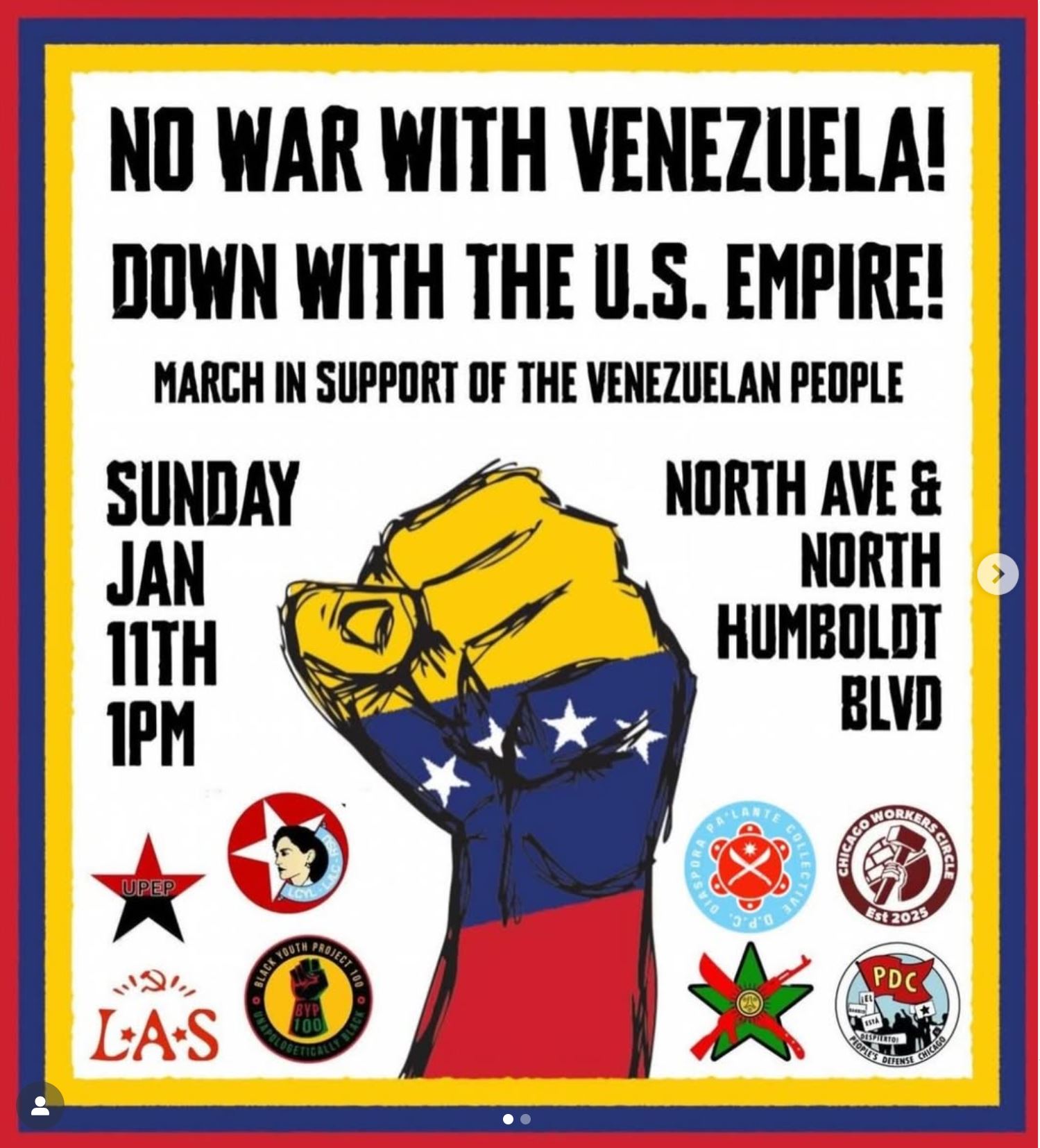 No War With Venezuela!