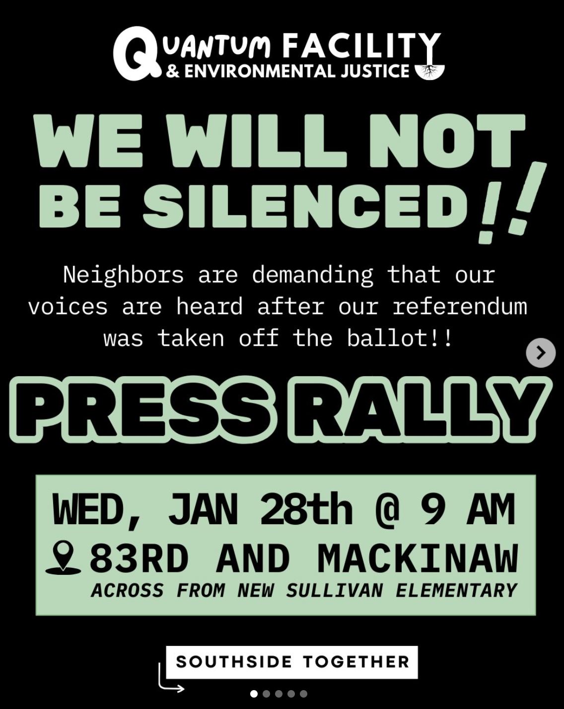 Quantum Facility & Environmental Justice - We Will Not be Silenced!