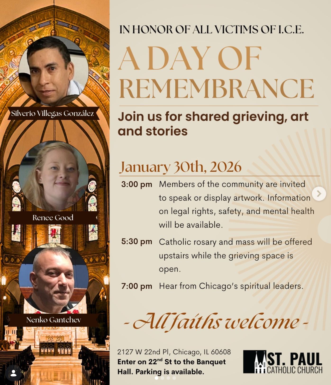 In Honor of All Victims of ICE, a Day of Remembrance