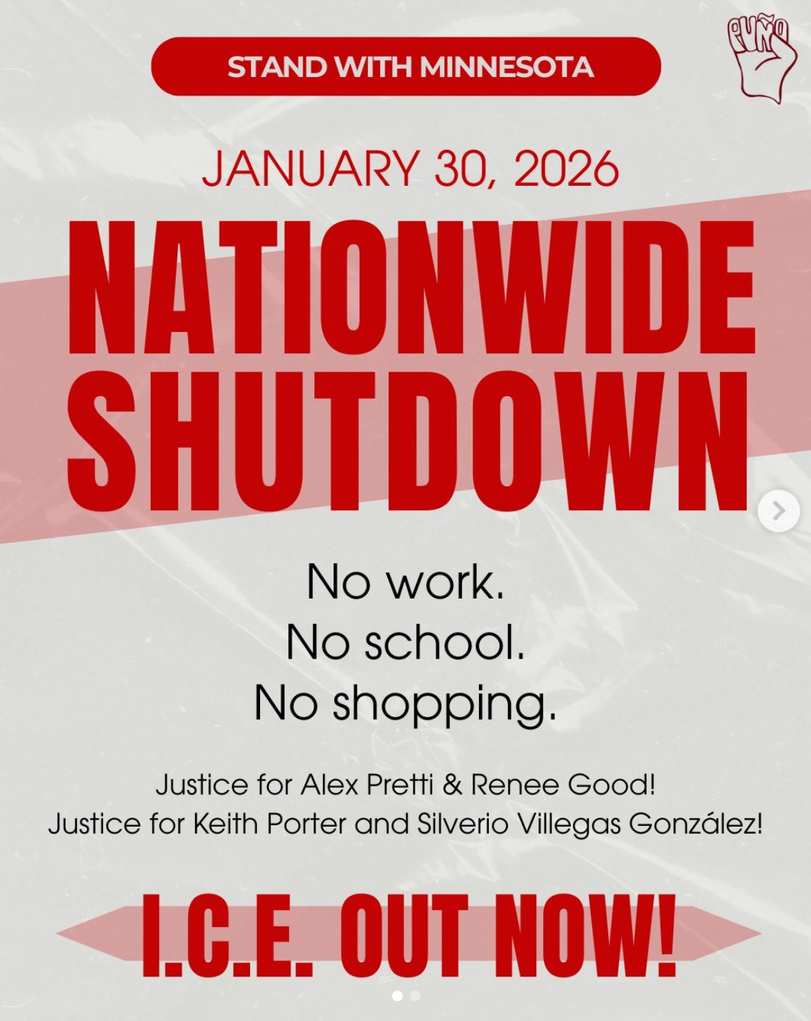 Nationwide Shut down