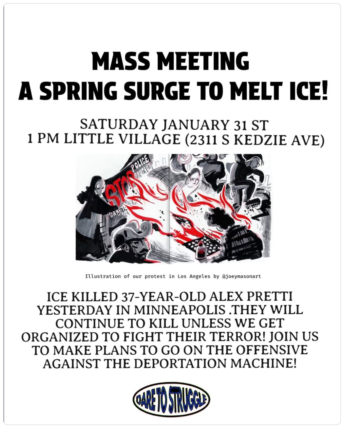 Mass Meeting - A Spring Surge to Melt ICE!