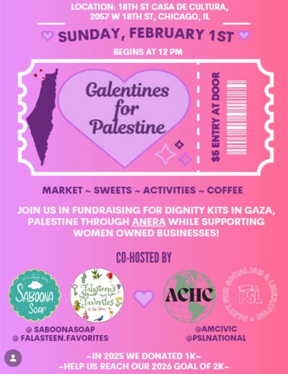 Galentines for Palestine