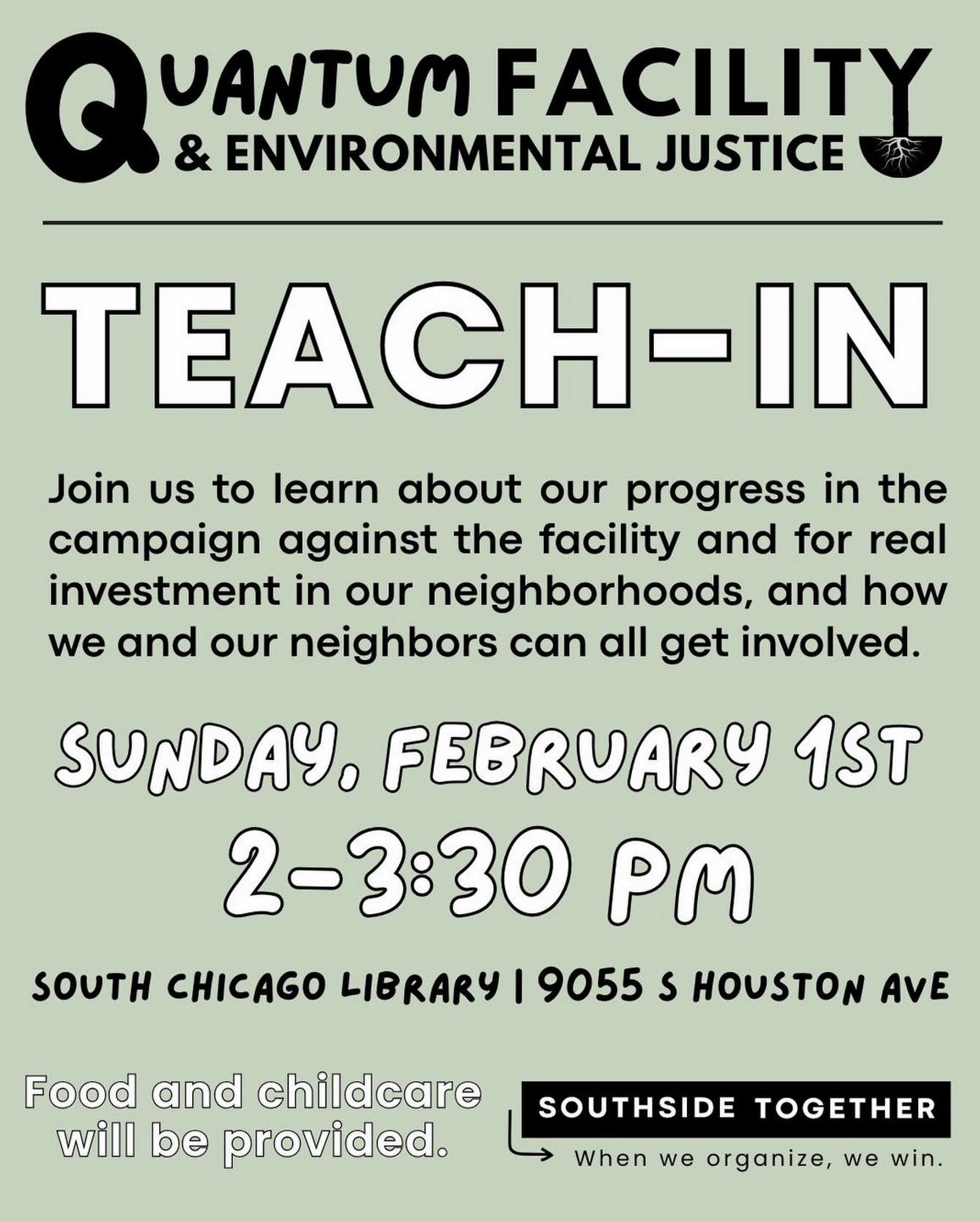 Quantum Facility & Environmental Justice Teach-In