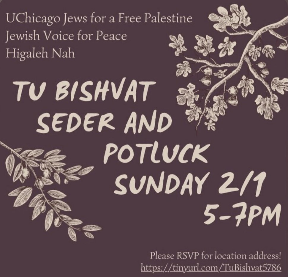 Tu Vishvat Seder and Pot Luck