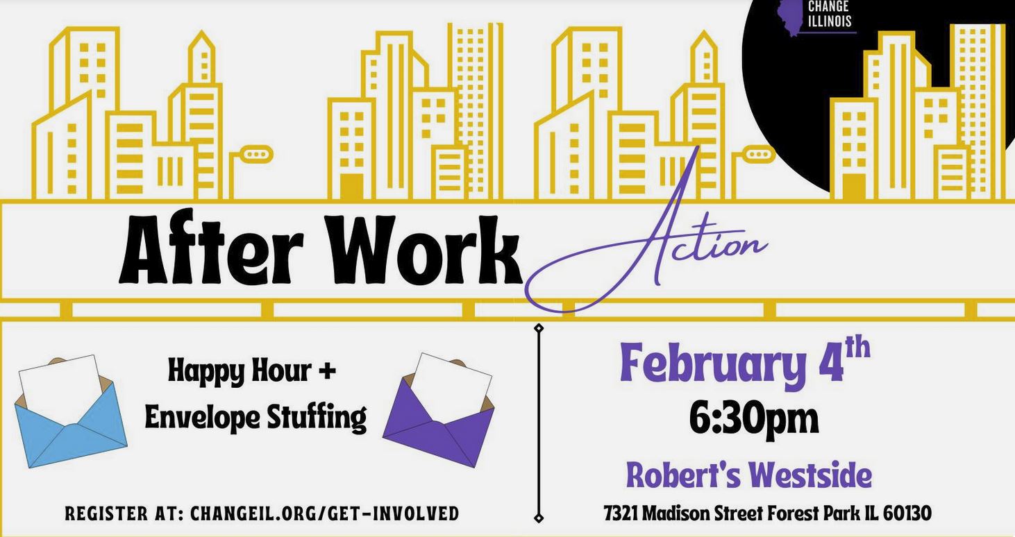 After Work Action - Happy Hour & Envelope Stuffing