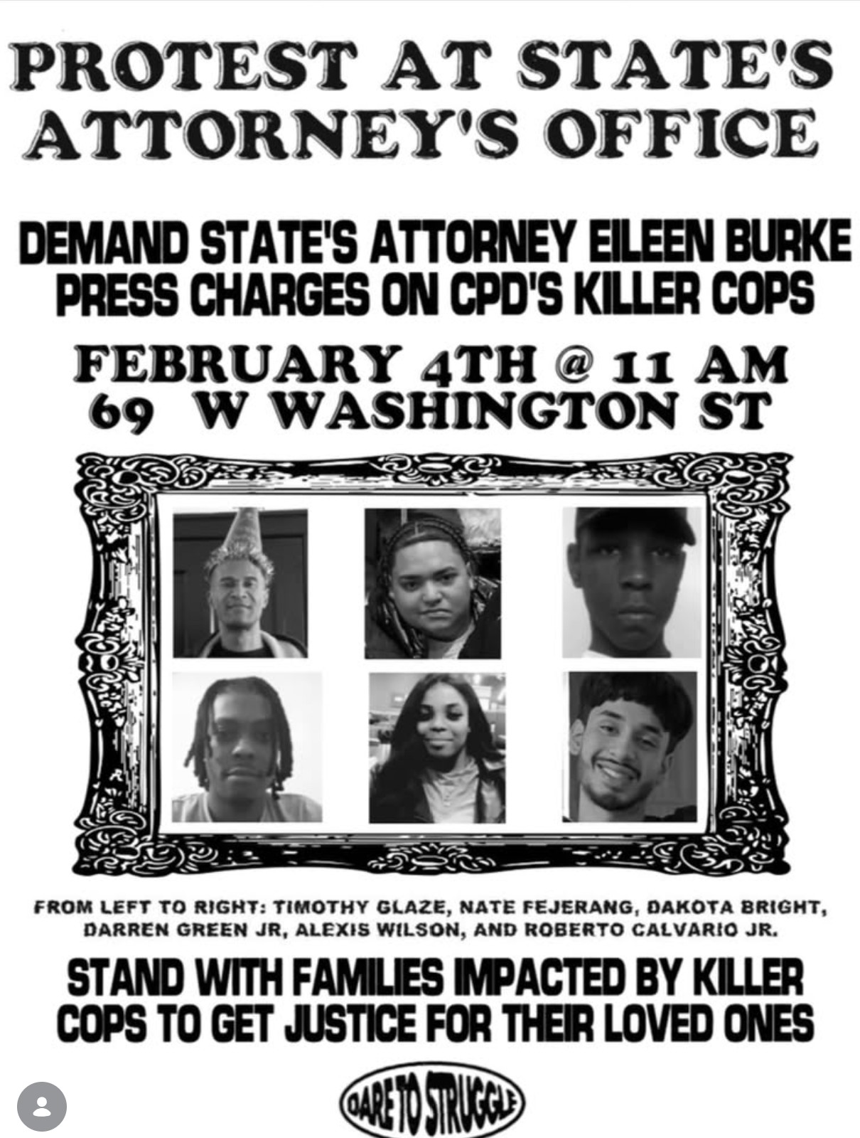 Protest at State's Attorney's Office