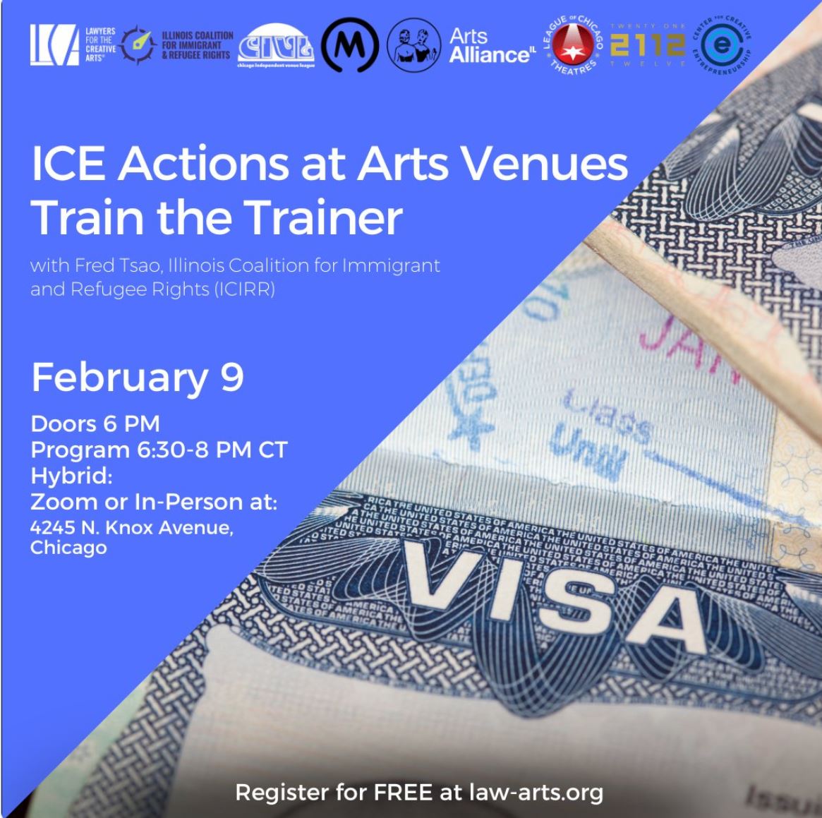 ICE Actions at Arts Venues Train the Trainer