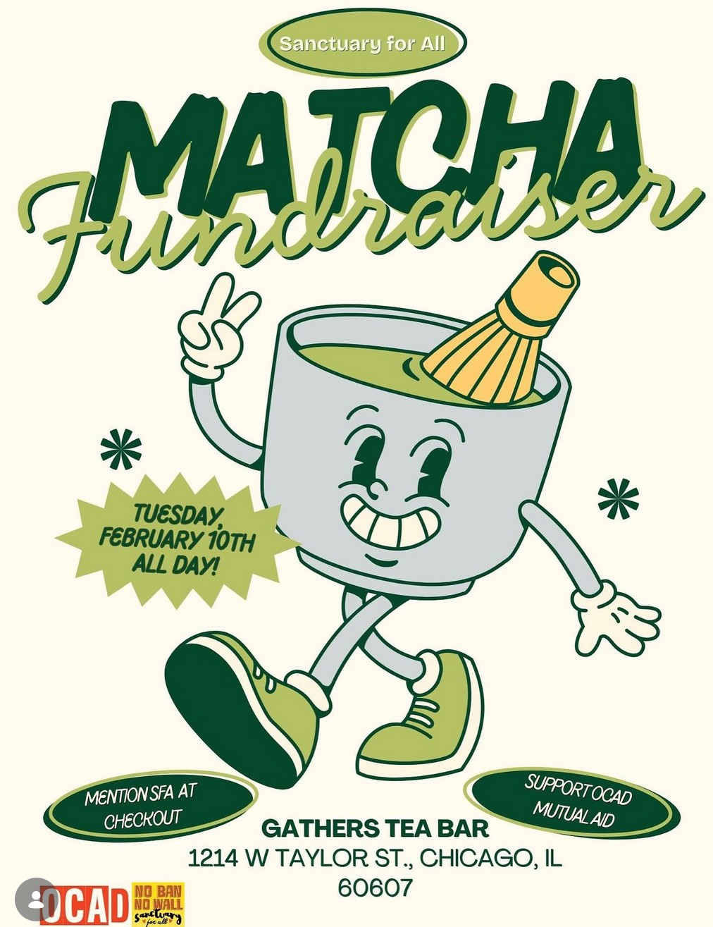 Sanctuary For All Matcha Fundraiser