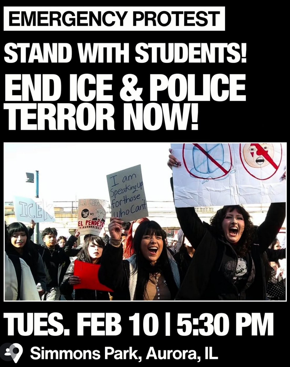 Stand With Students! End ICE & Police Terror Now!
