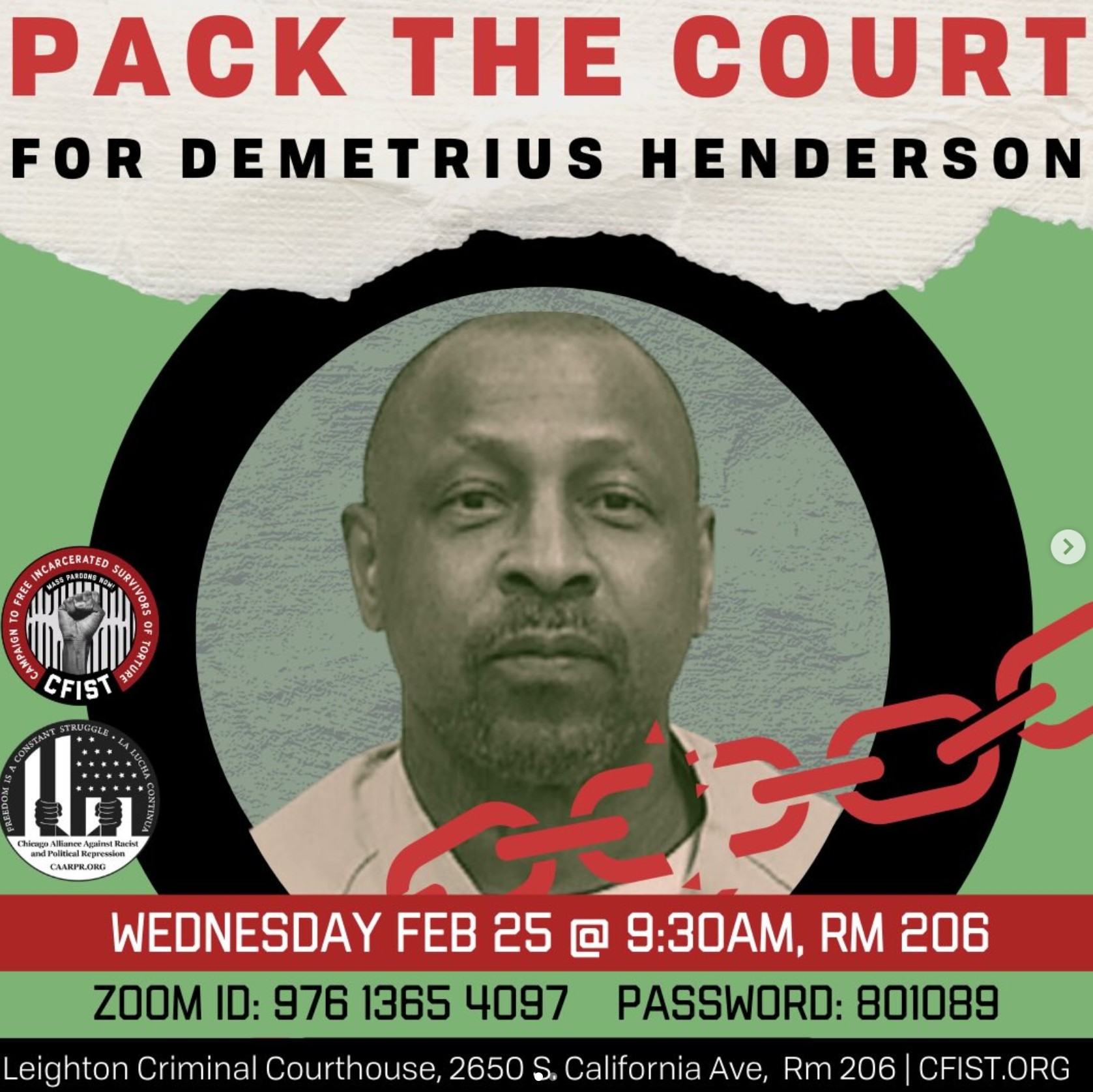 Pack the Court for Demetrius Henderson