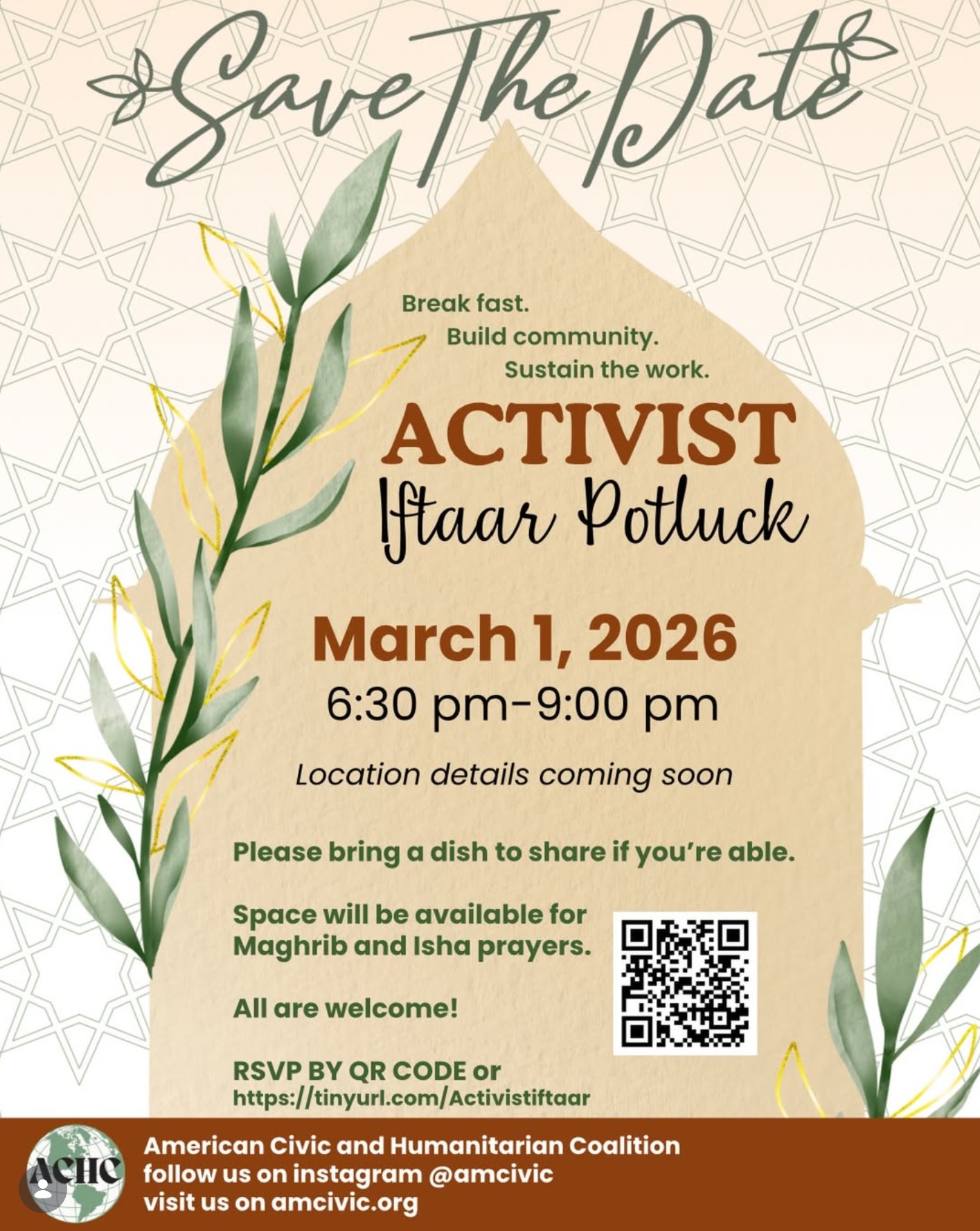 Activist Iftaar Potluck