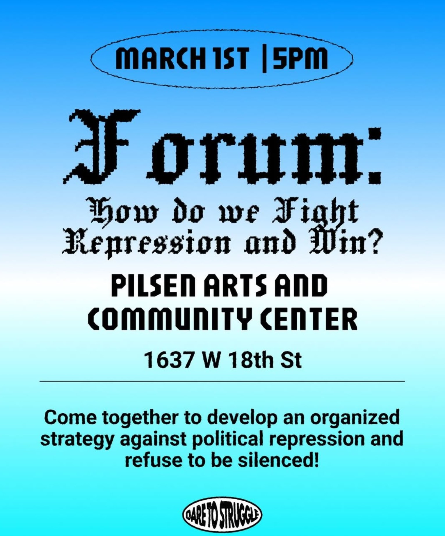 Forum - How Do We Fight Repression & Win?