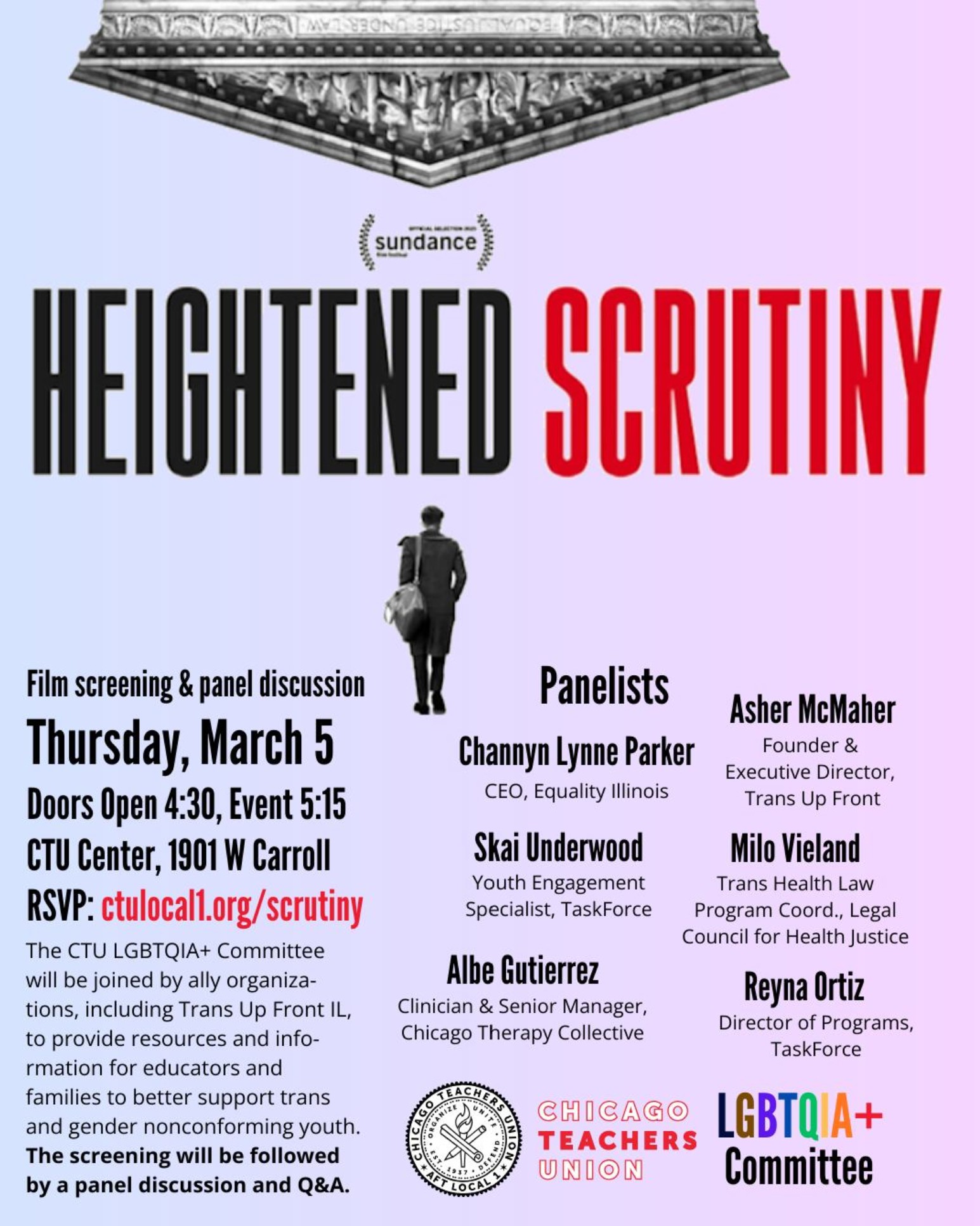 'Heightened Scrutiny' Screening & Panel