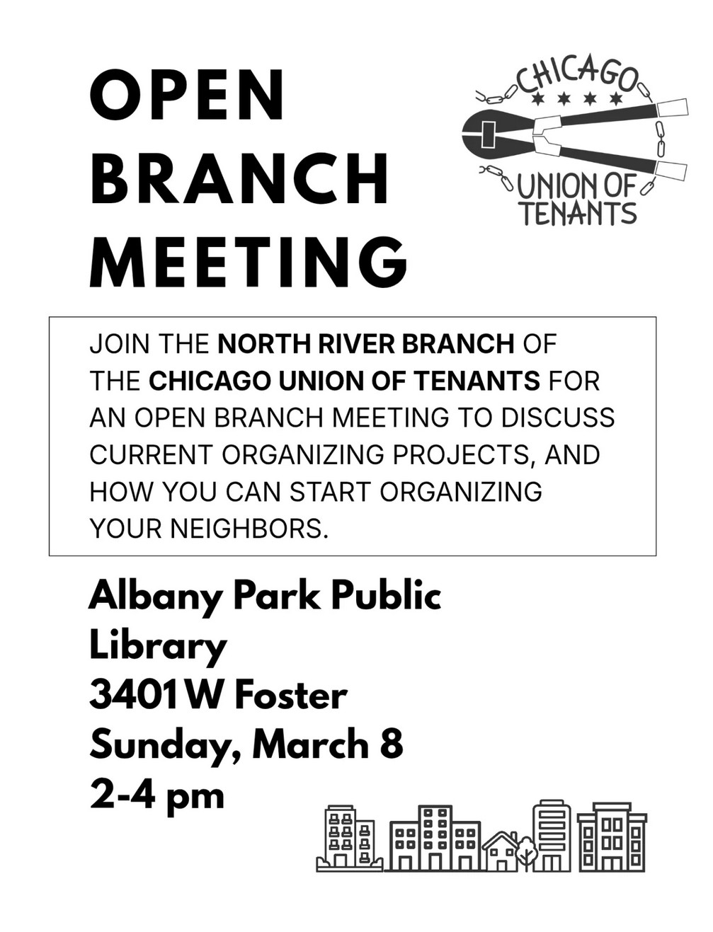 Chicago Union of Tenants Open Branch Meeting