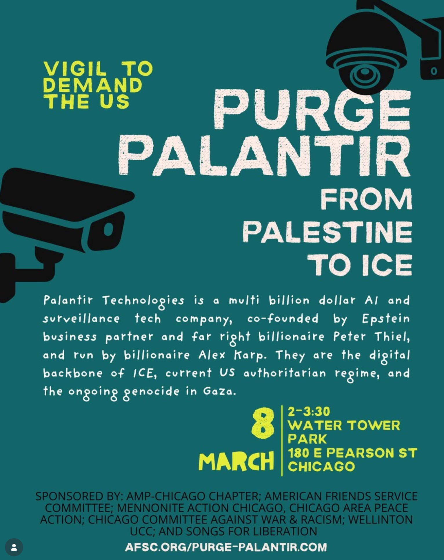 Purge Palantir From Palestine to ICE