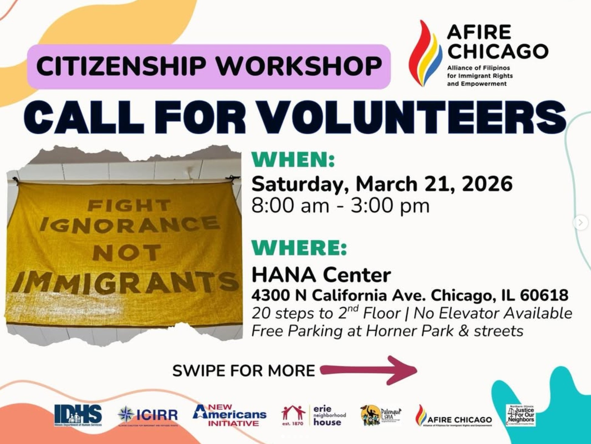 Citizenship Workshop Call for Volunteers
