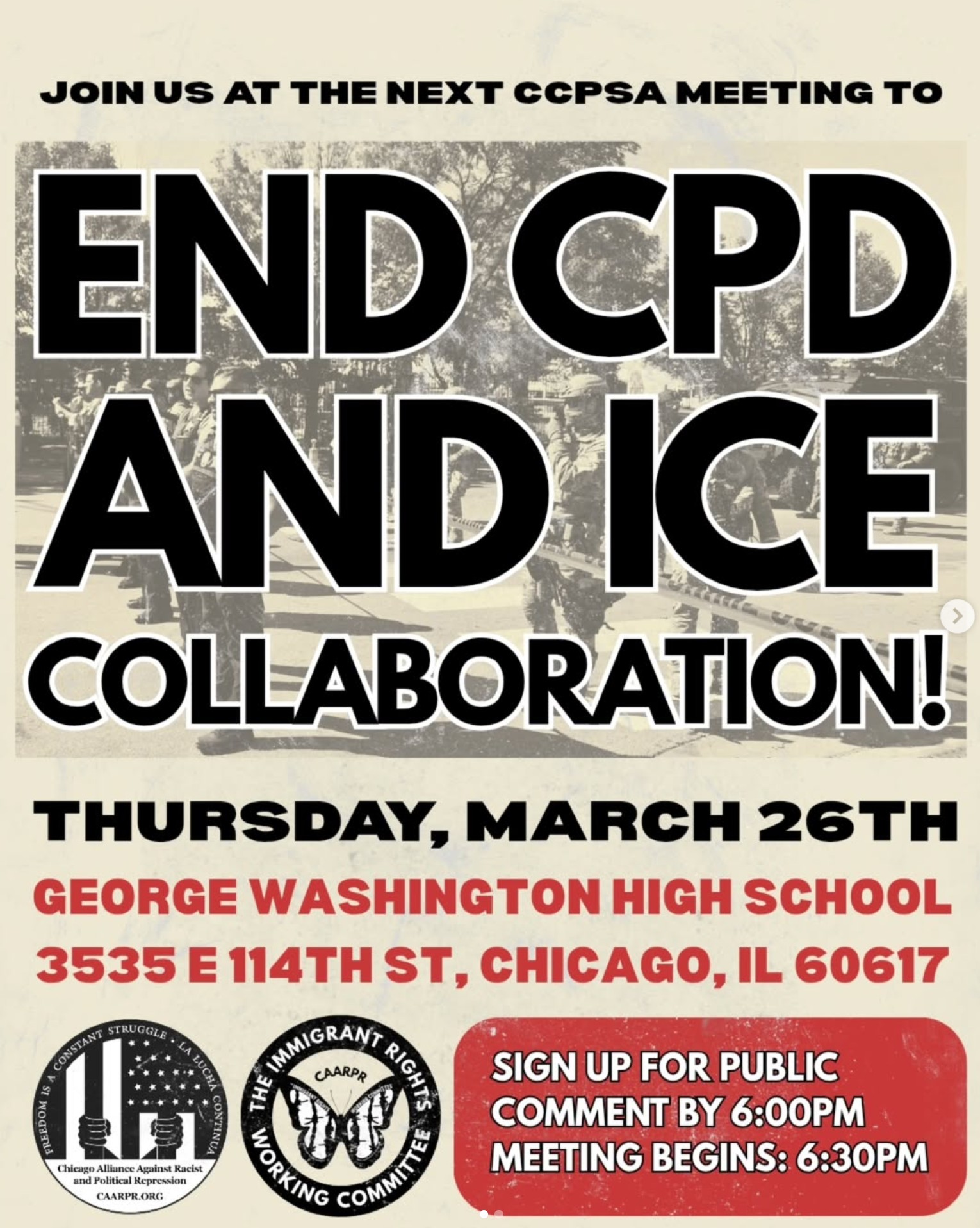 End CPD and ICE Collabortion!