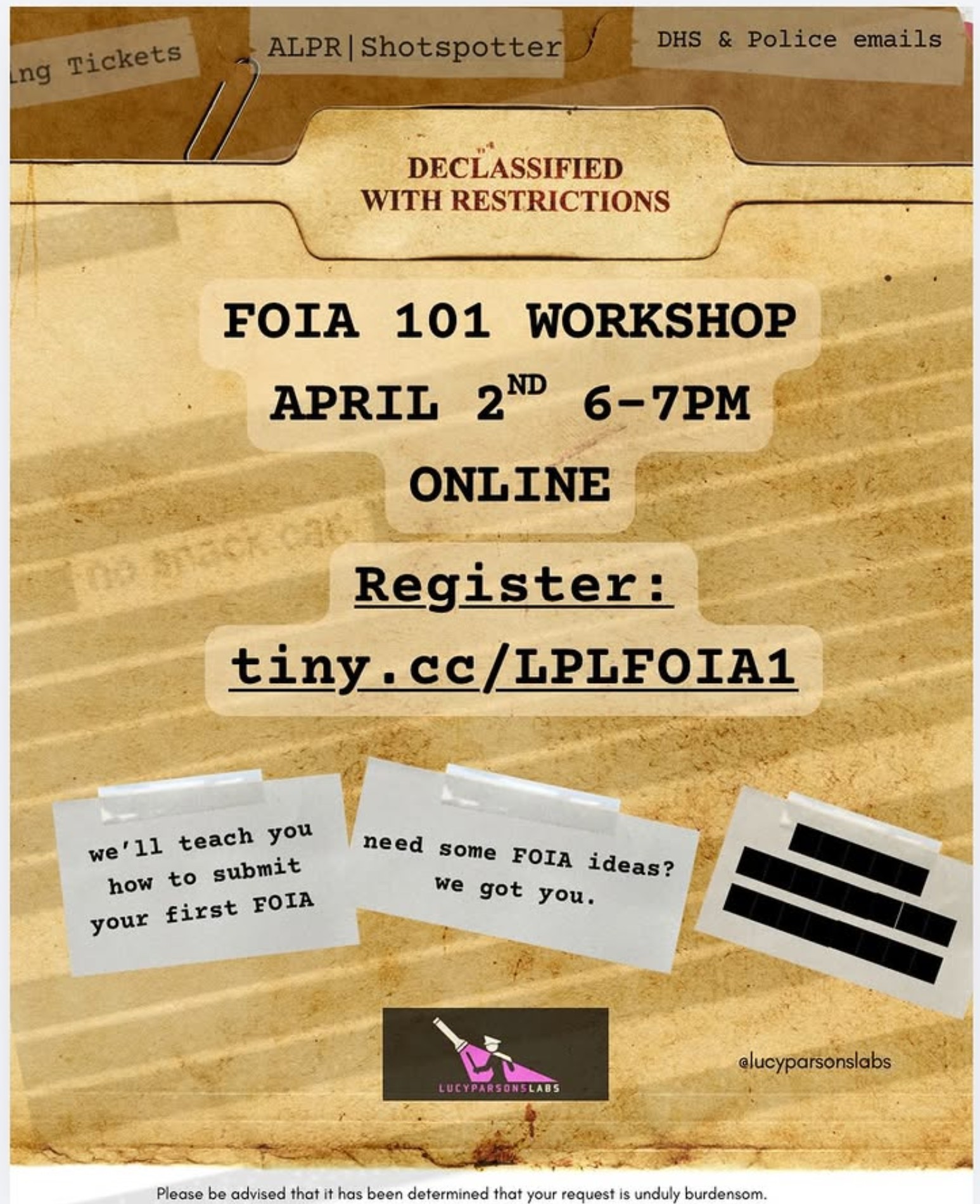 Declassified With Restrictions - A FOIA 101 Workshop