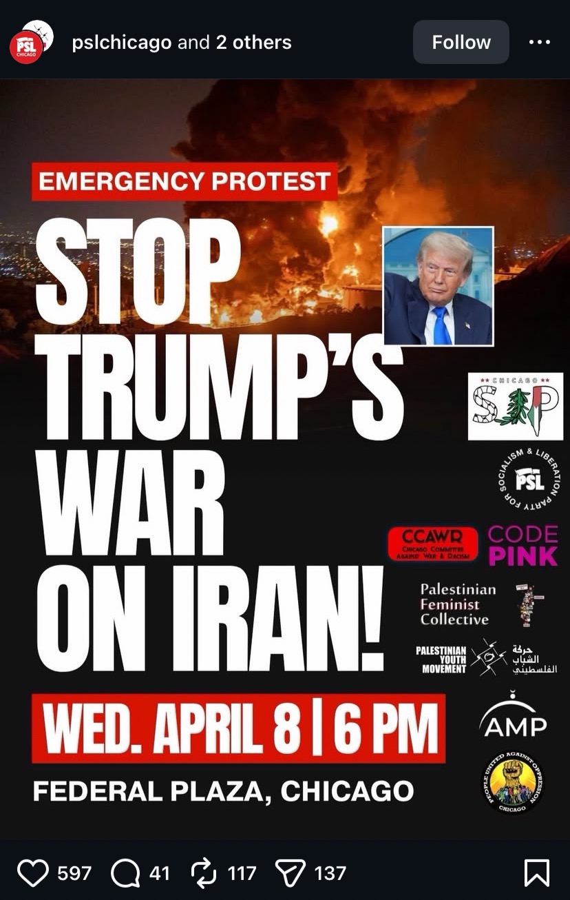 Stop Trump's War on Iran!