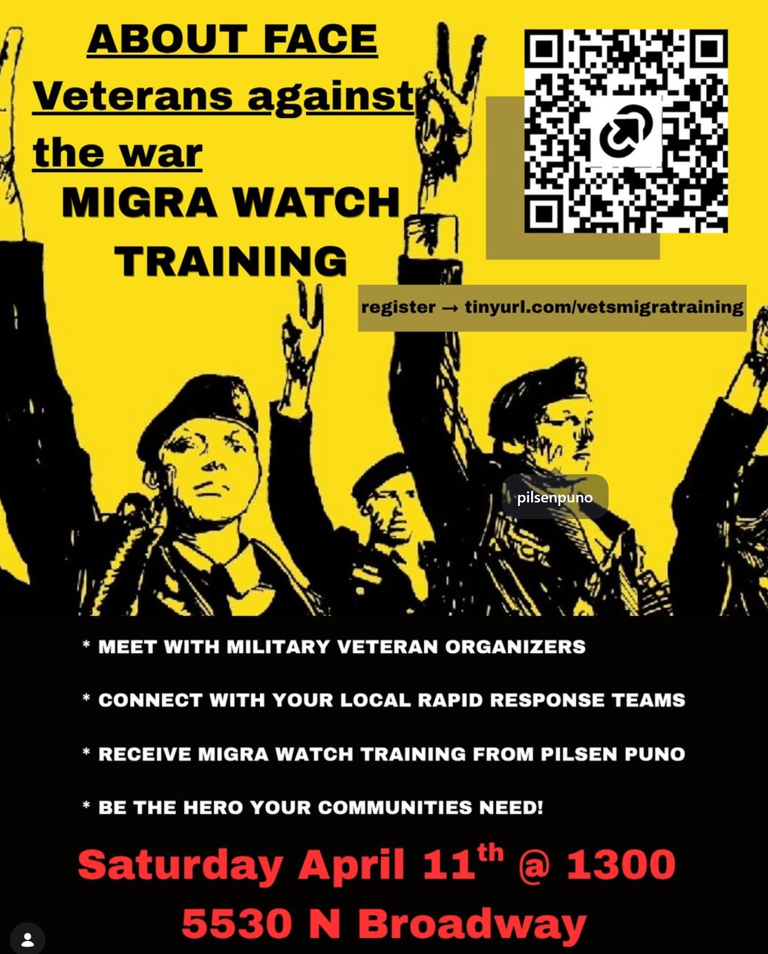 About Face Veterans Against the War Migra Watch Training