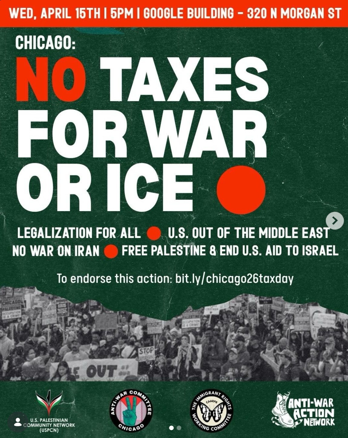 No Taxes for War or ICE