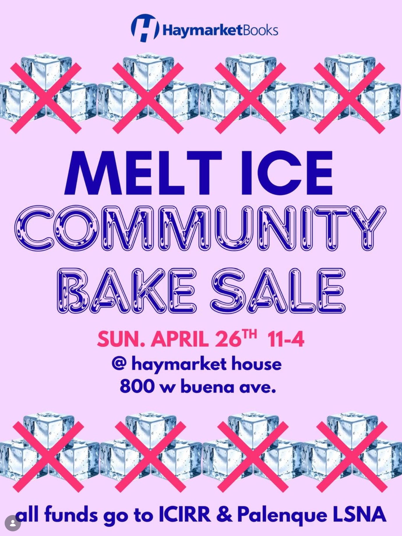 MELT ICE Community Bake Sale