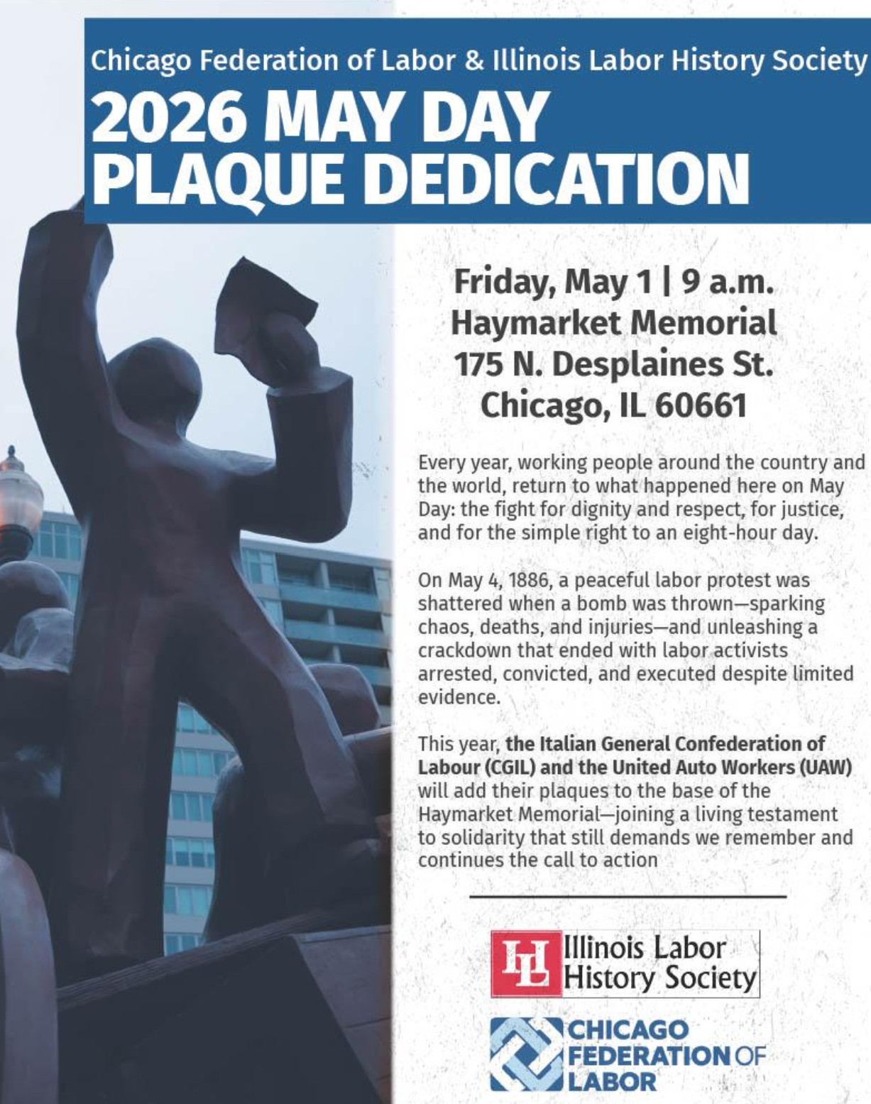 2026 May Day Plaque Dedication