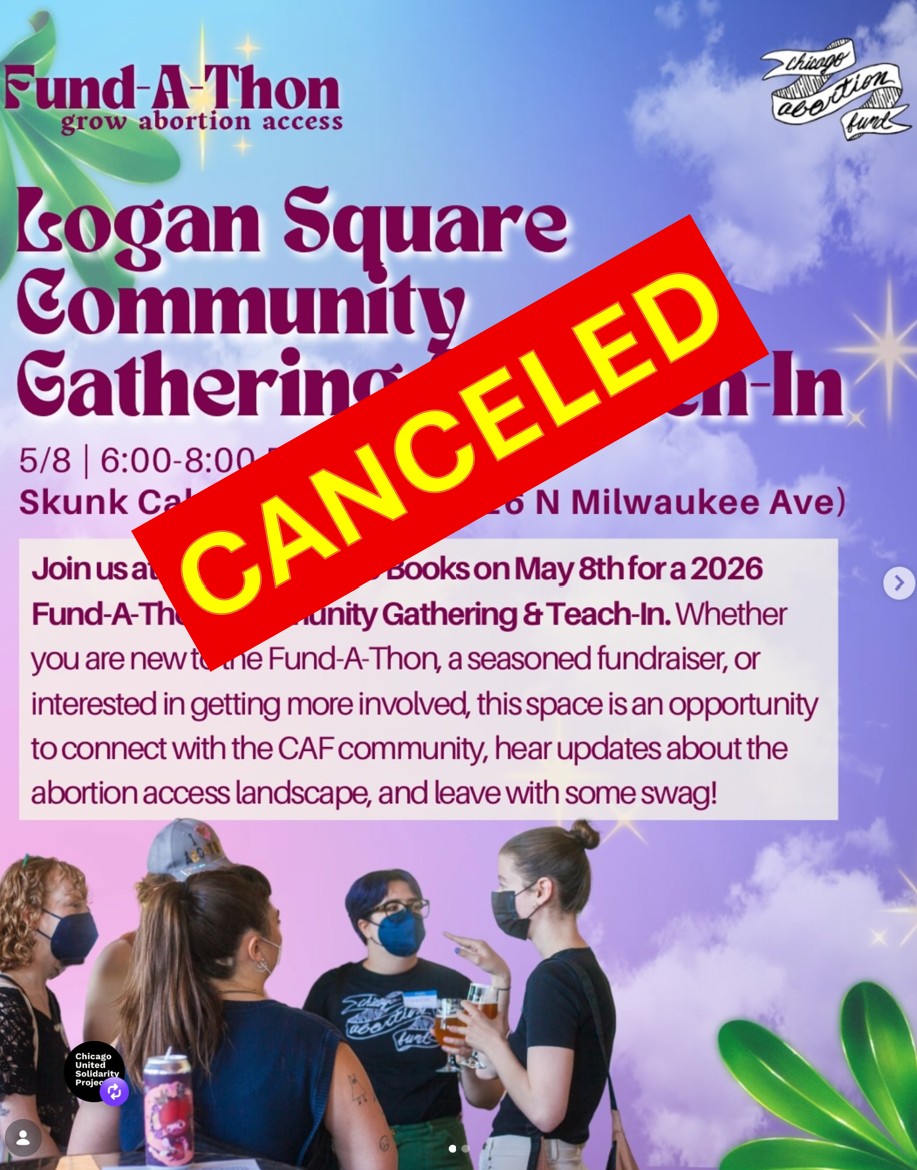 Chicago Abortion Fund Logan Sq Community Gathering & Teach-In