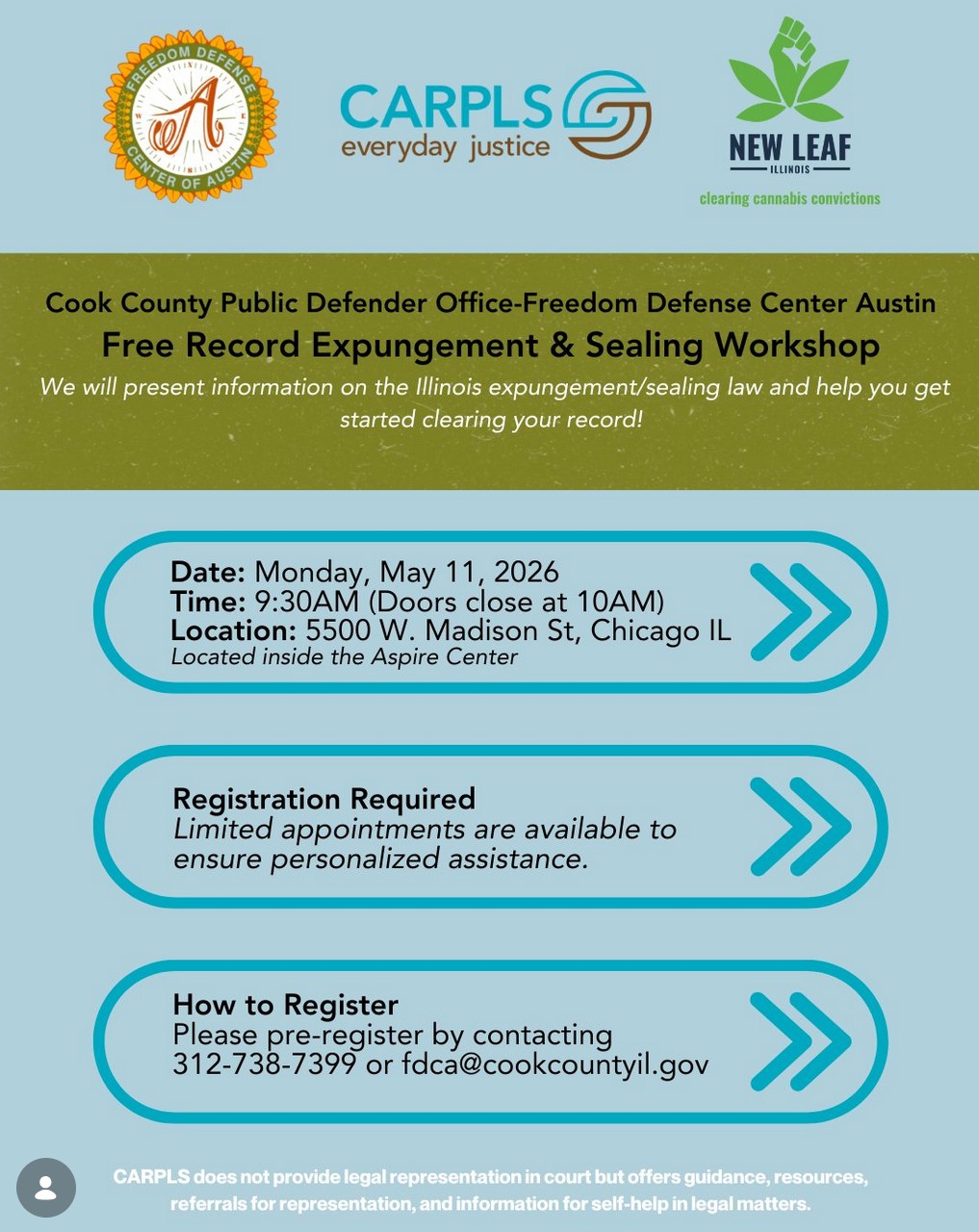Free Record Expungement & Record Sealing Workshop