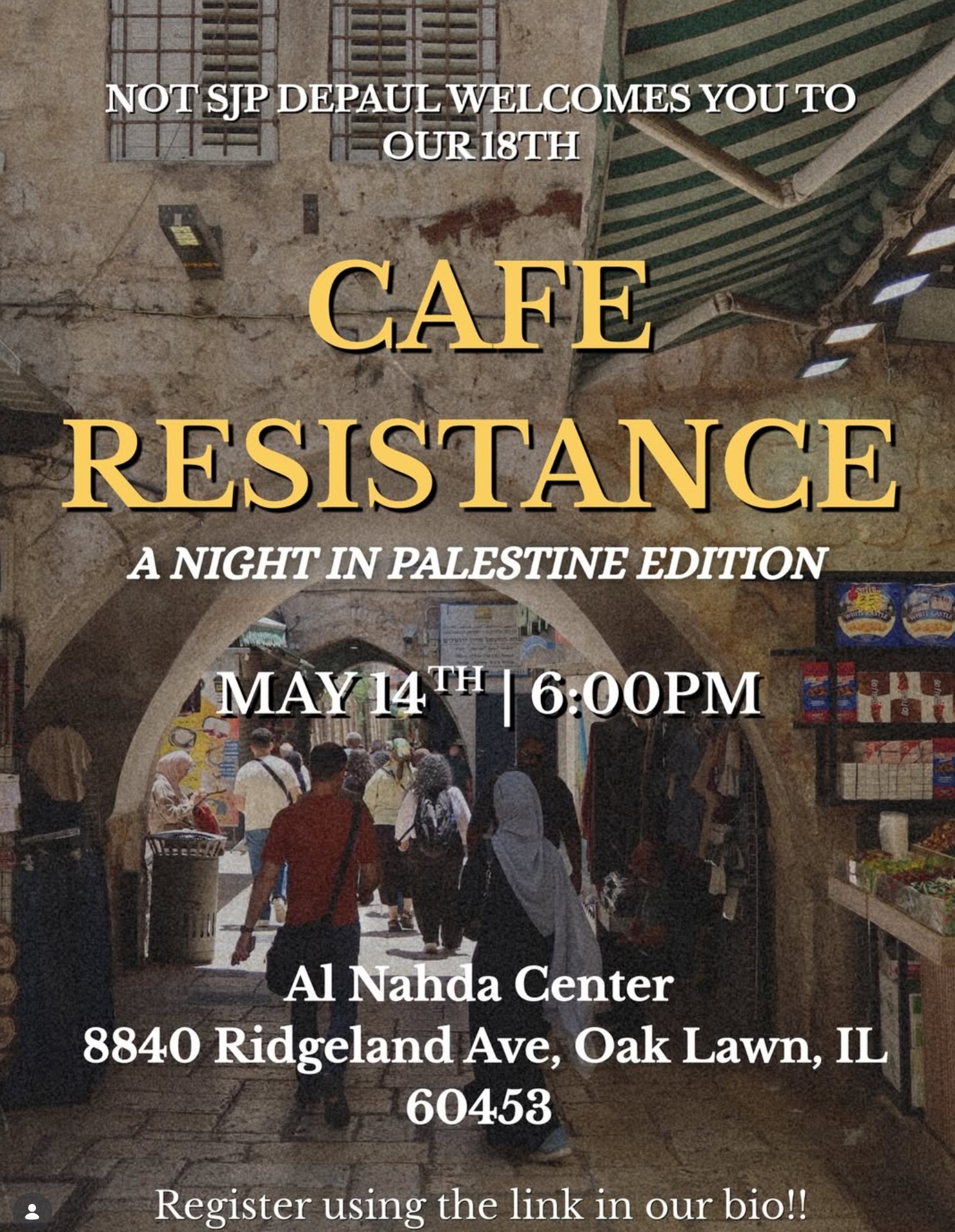 Cafe Resistance - A Night in Palestine Edition