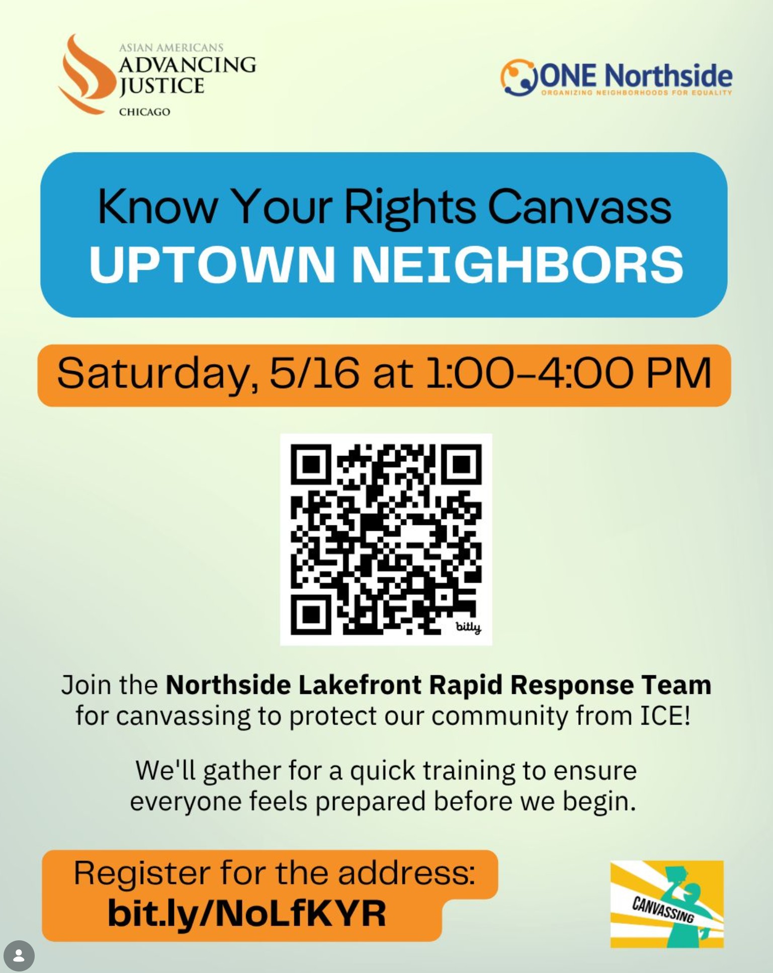 Know Your Rights Canvass