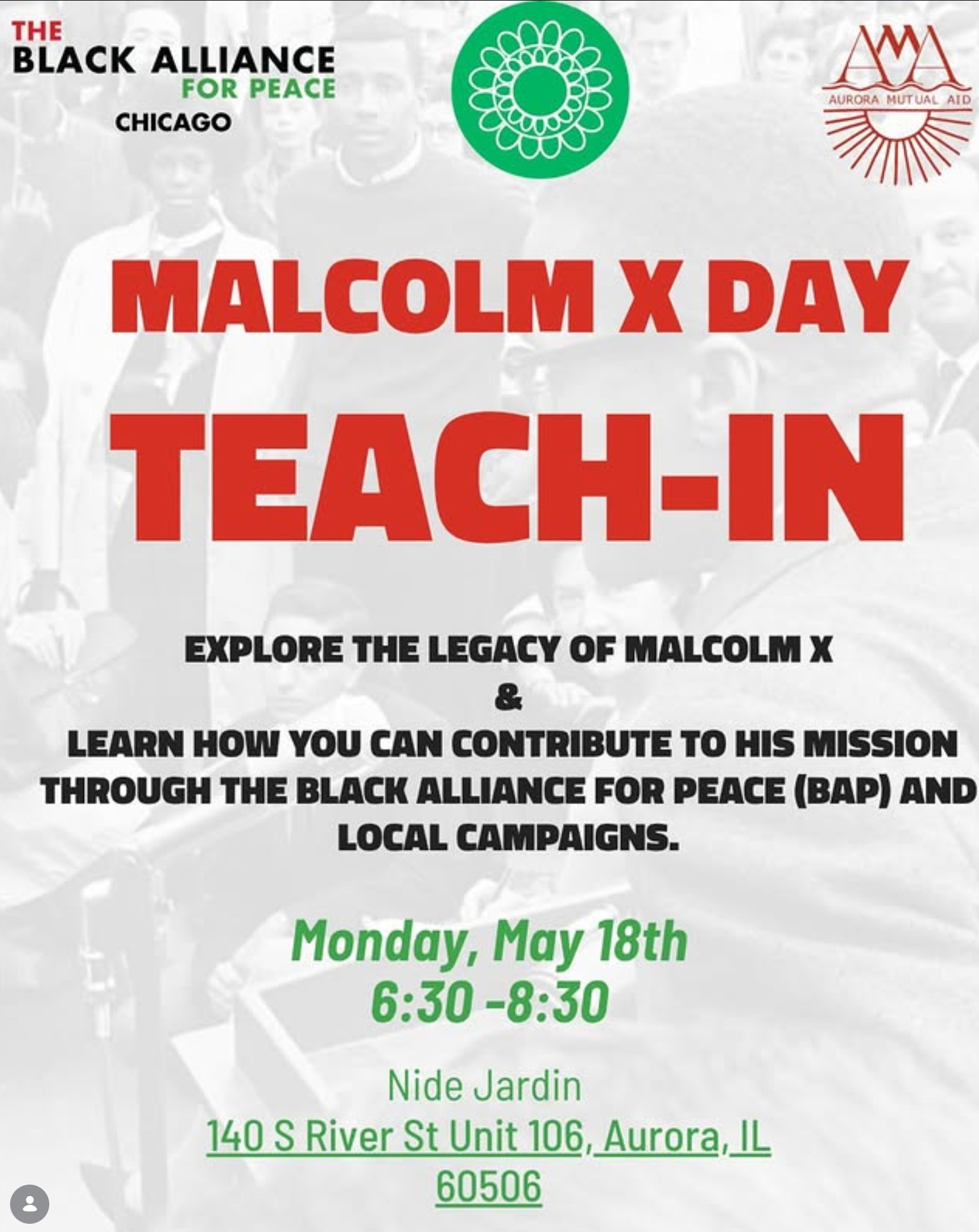Malcolm X Day Teach-In