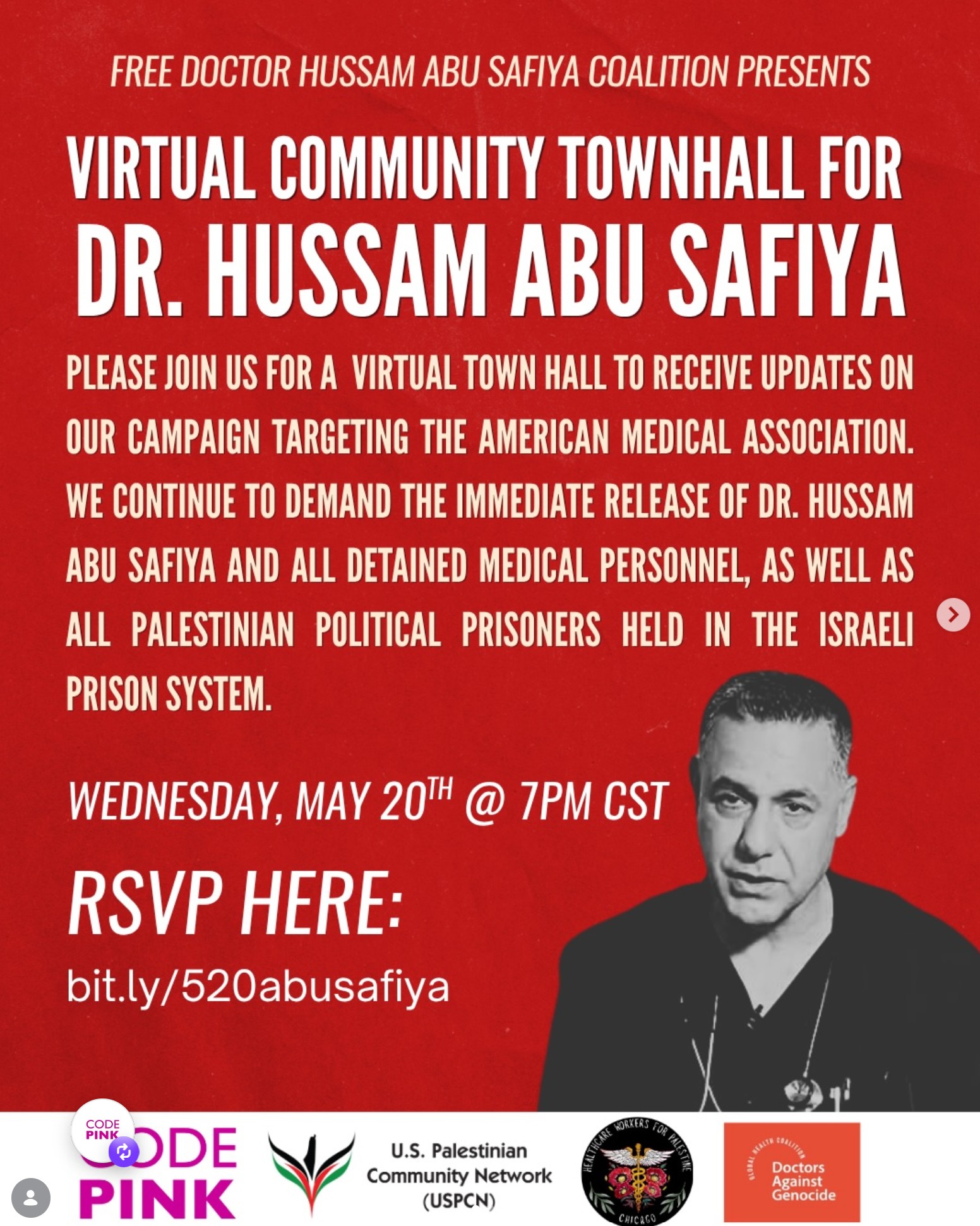 Virtual Town Hall For Dr. Hussam Abu Safiya