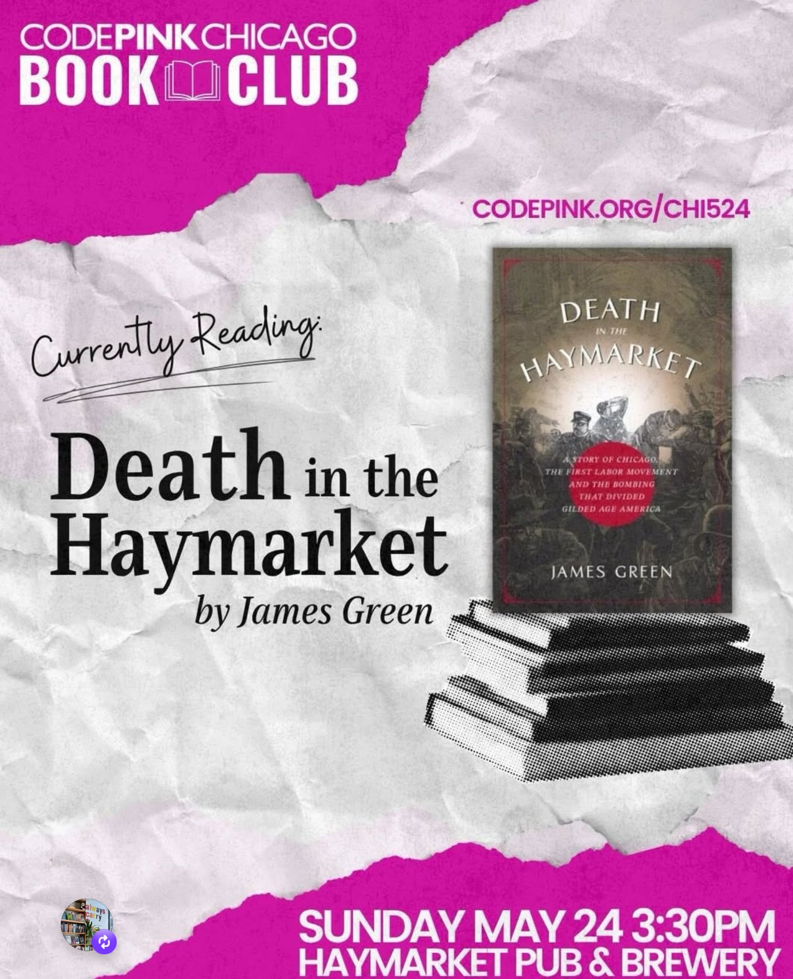 Chicago CodePINK Reading: Death in the Haymarket