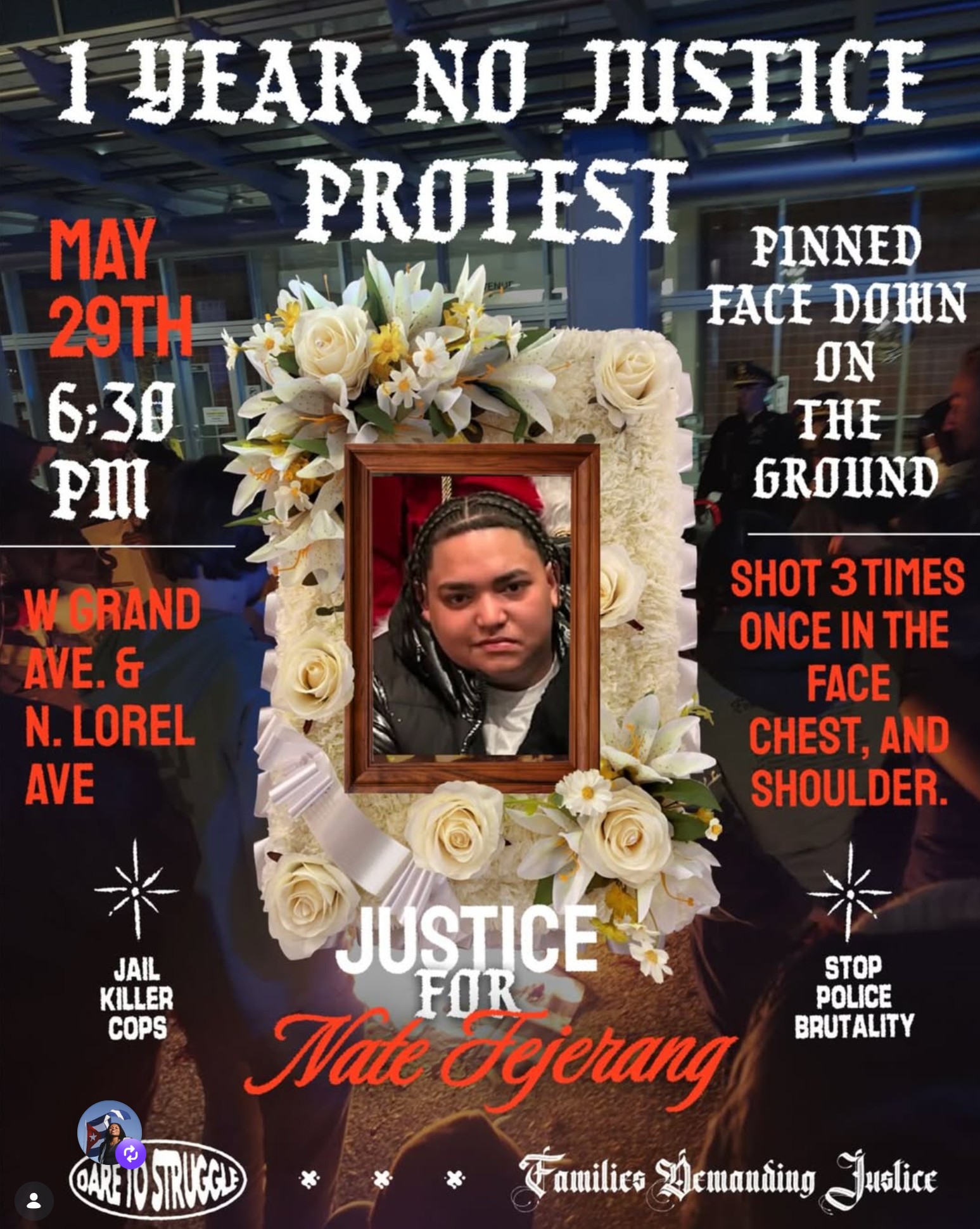One Year No Justice No Peace