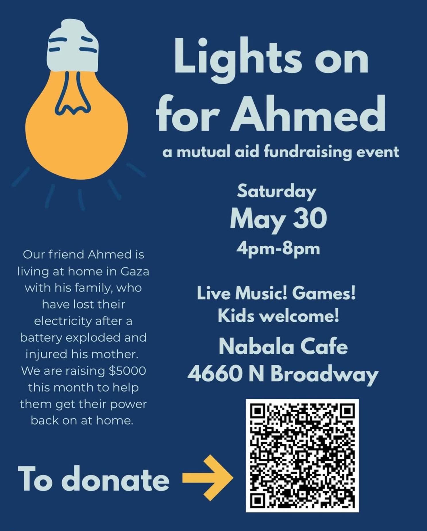 Lights On For Ahmed