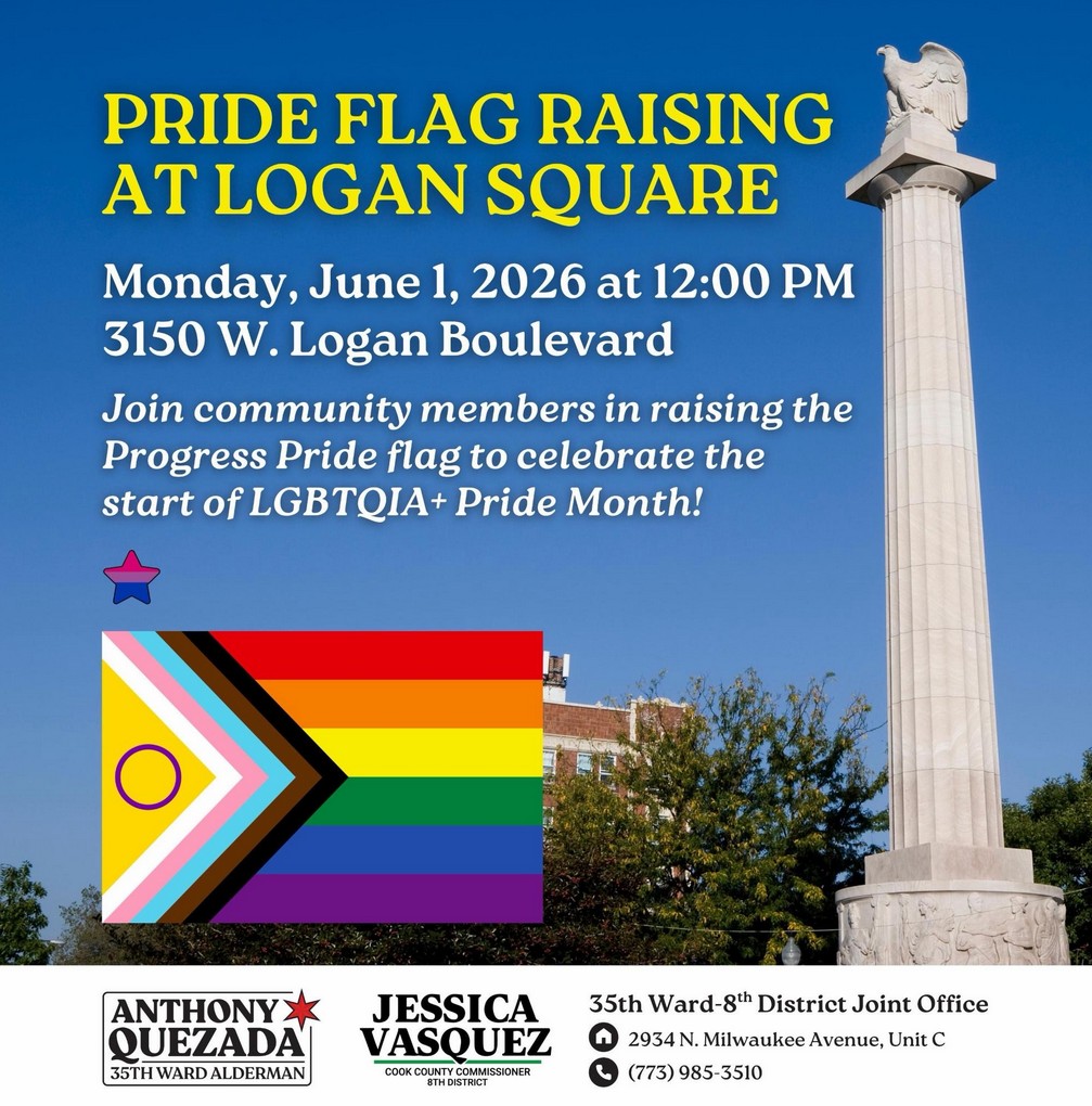 Pride Flag Raising in Logan Square