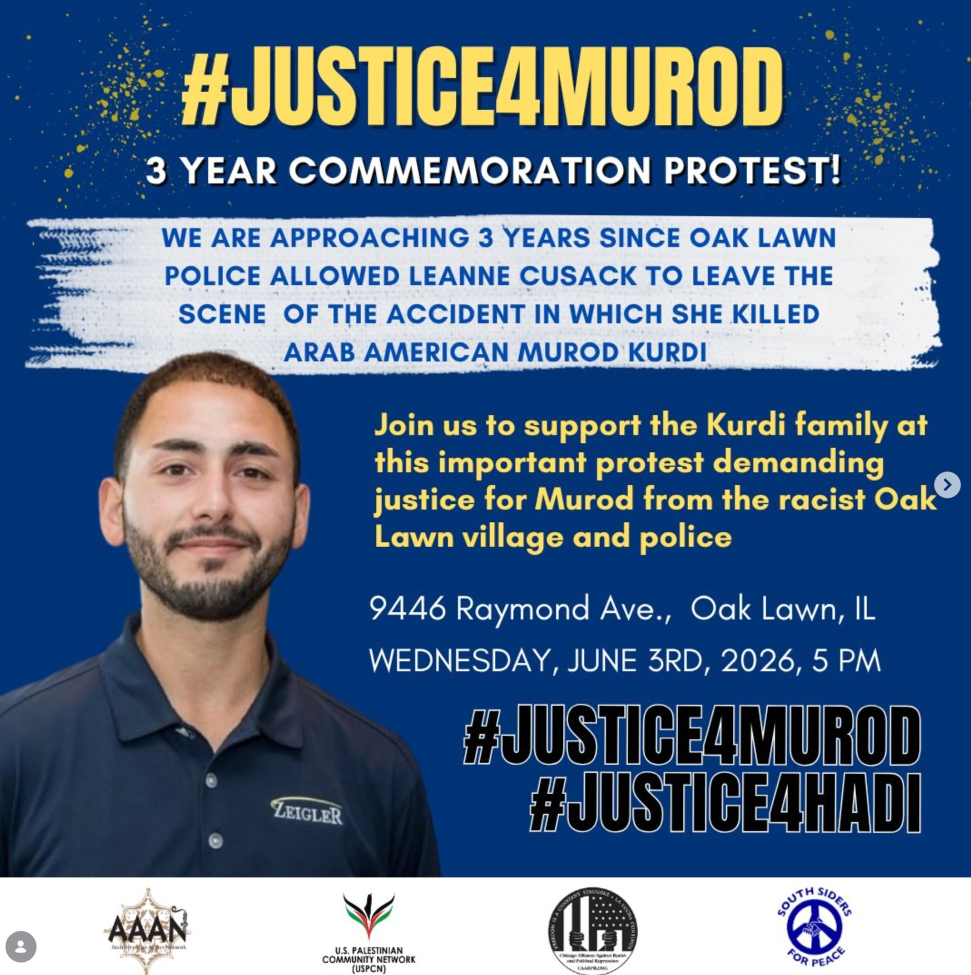 #Justice4Murod 3rd Anniversary Protest