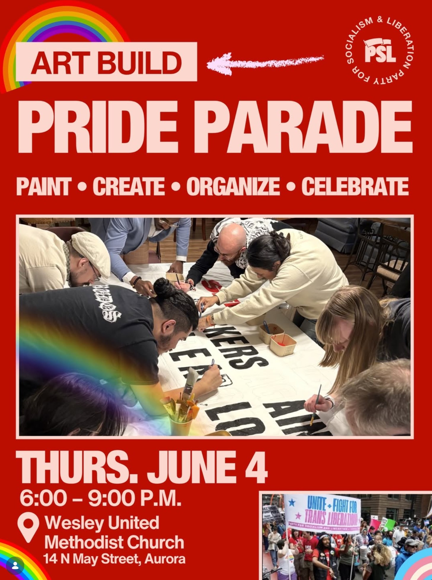 Aurora Pride Parade Art Build