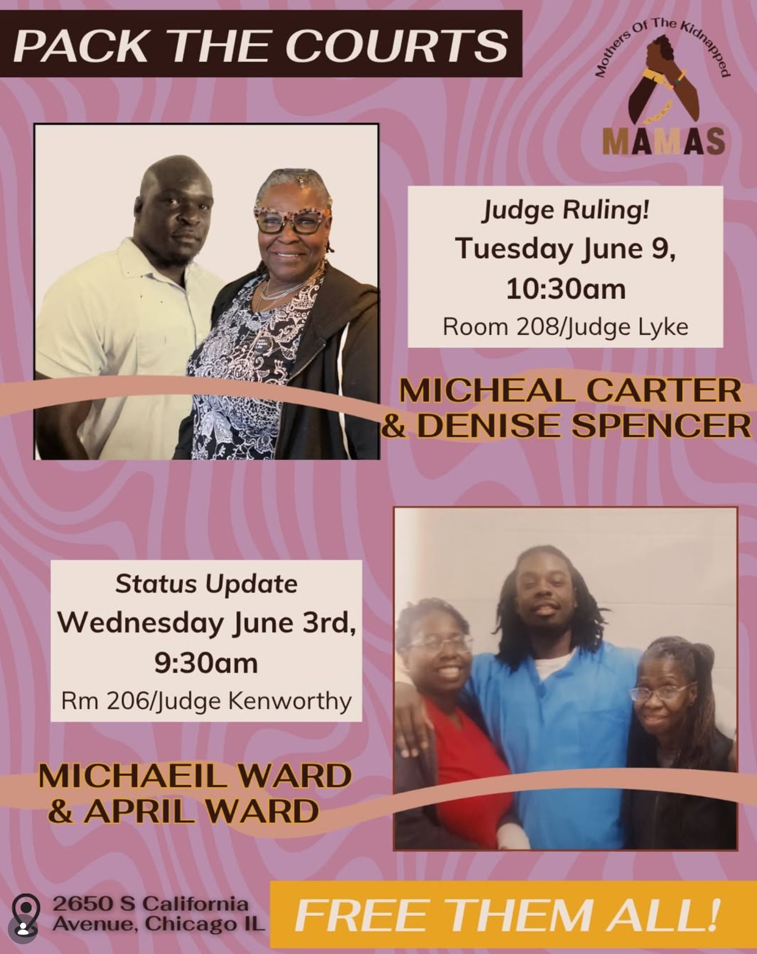 Pack the Courts for Michael Carter & Denise Spencer