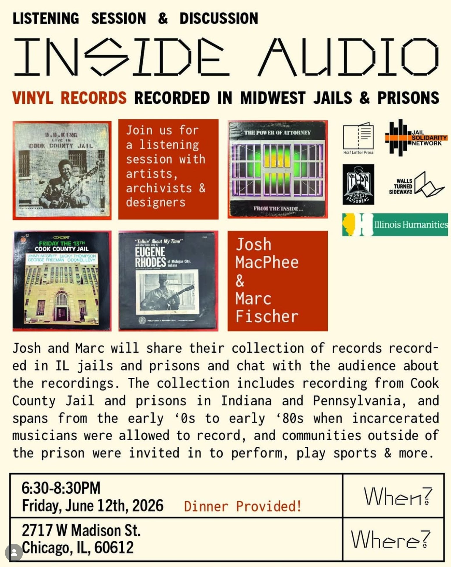 Inside Audio: Vinyl Records Recorded in Midwest Jails & Prisons