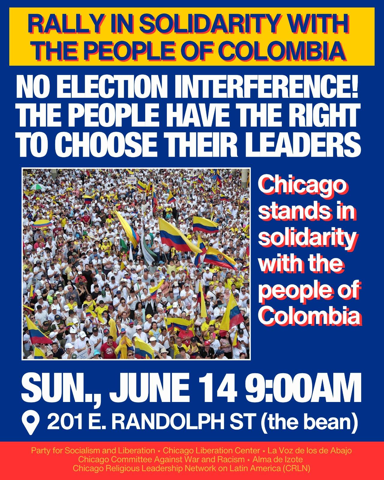 Rally in Solidarity With the People of Colombia