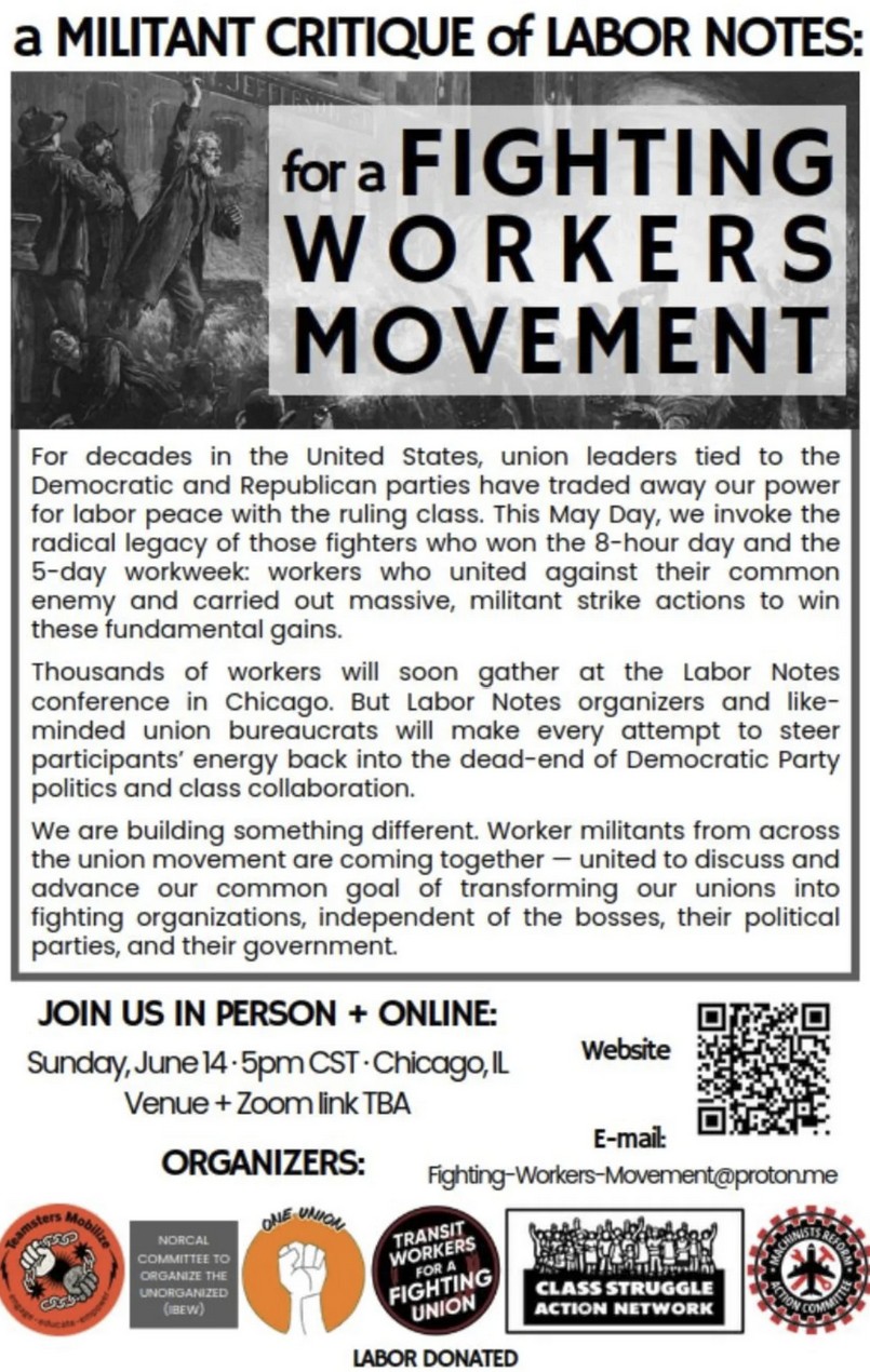 For a Fighting Labor Movement - A Militant Critique of Labor Notes